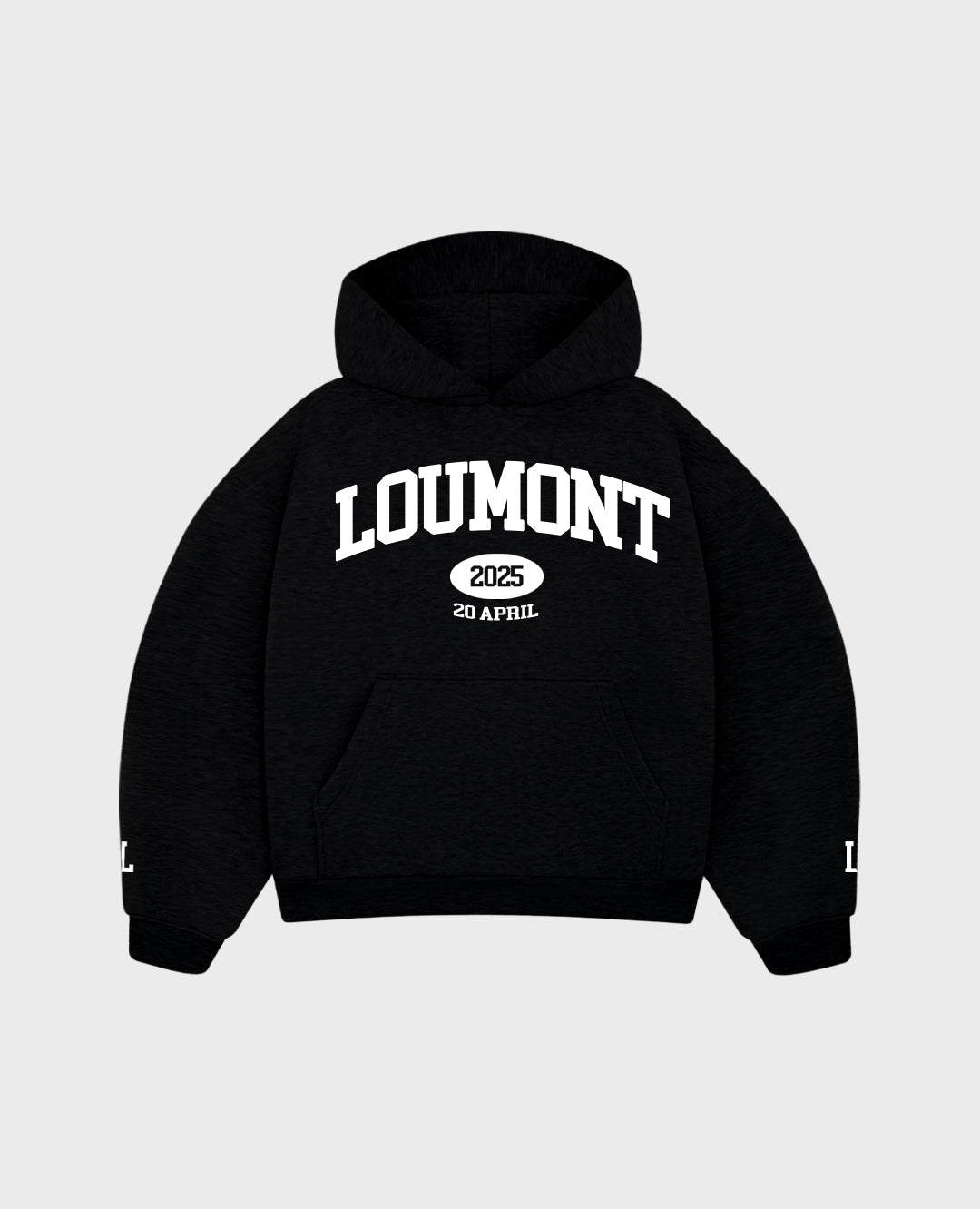 BLACK UNIVERSITY HOODIE