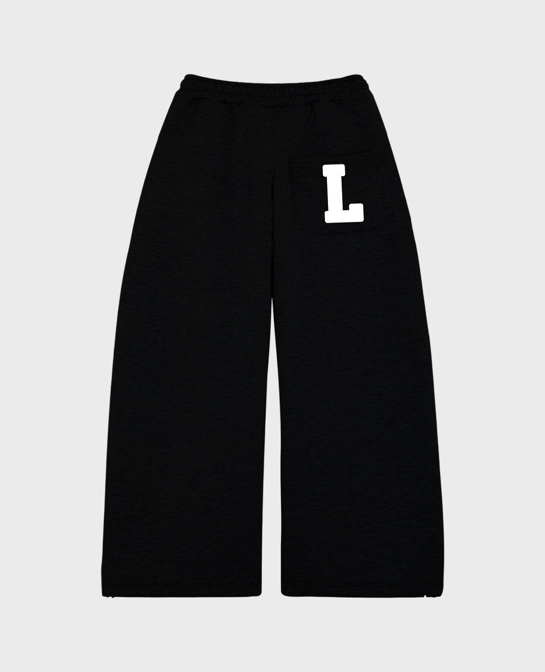 BLACK UNIVERSITY SWEATPANTS