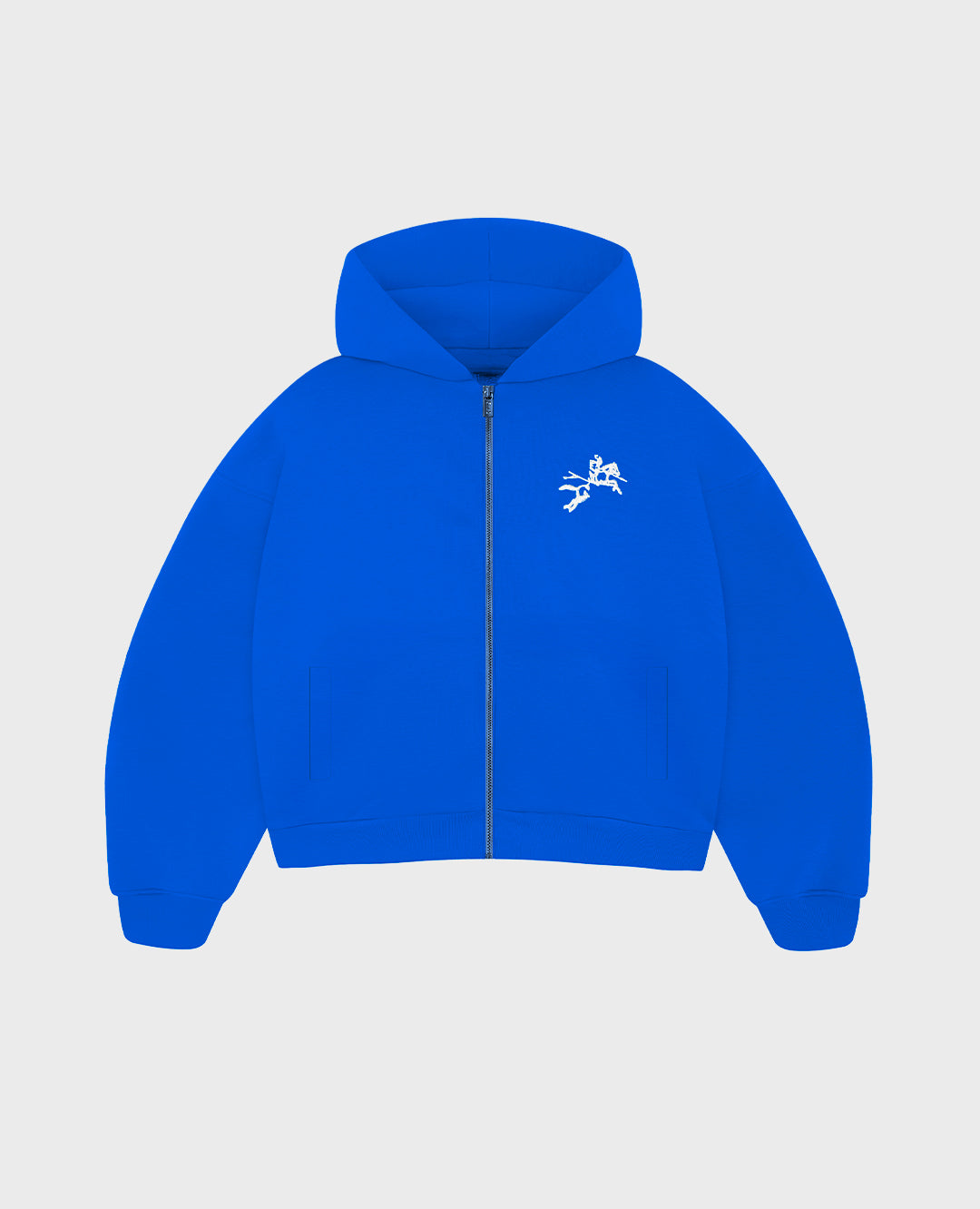 BLUE ZIP-HOODIE