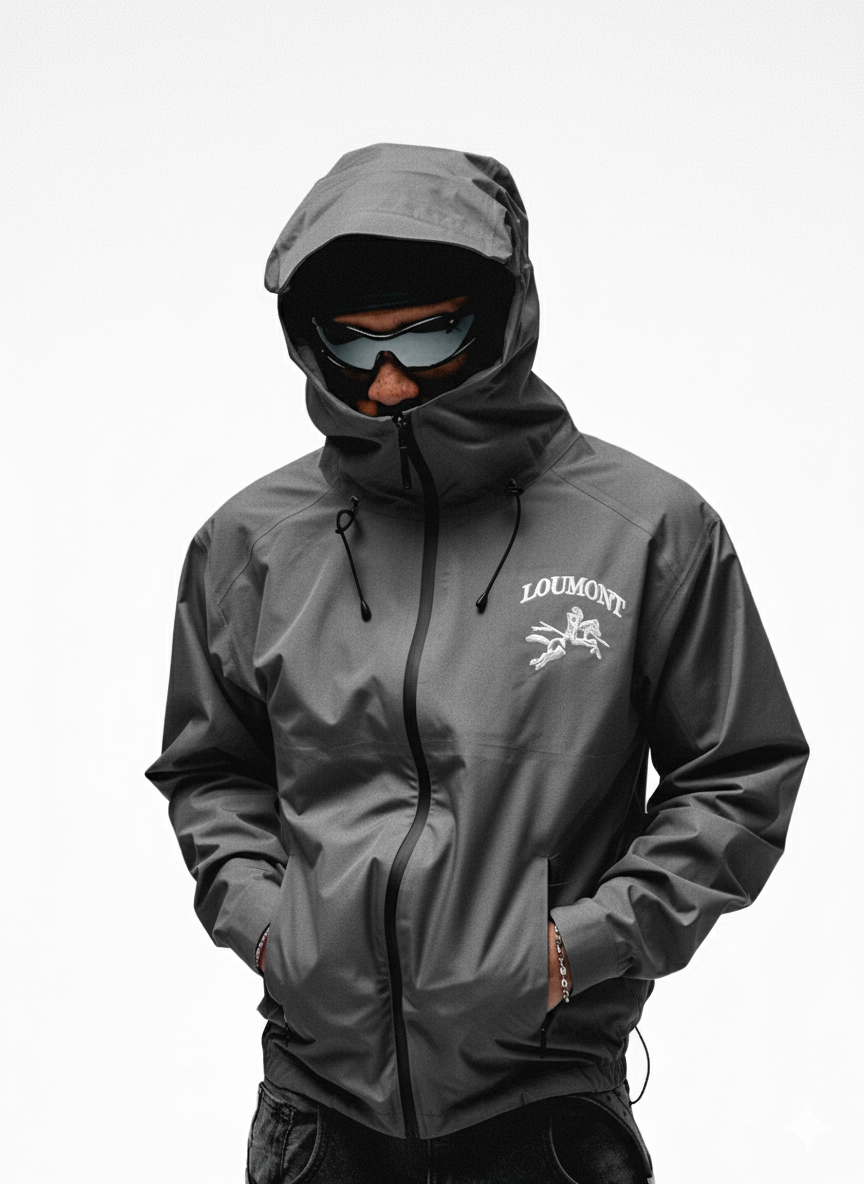 GREY WINDBREAKER