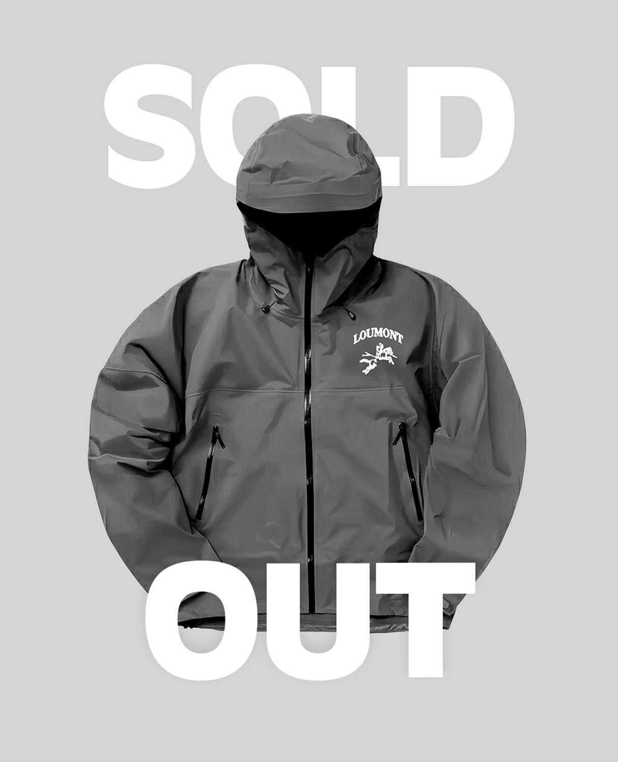 GREY WINDBREAKER