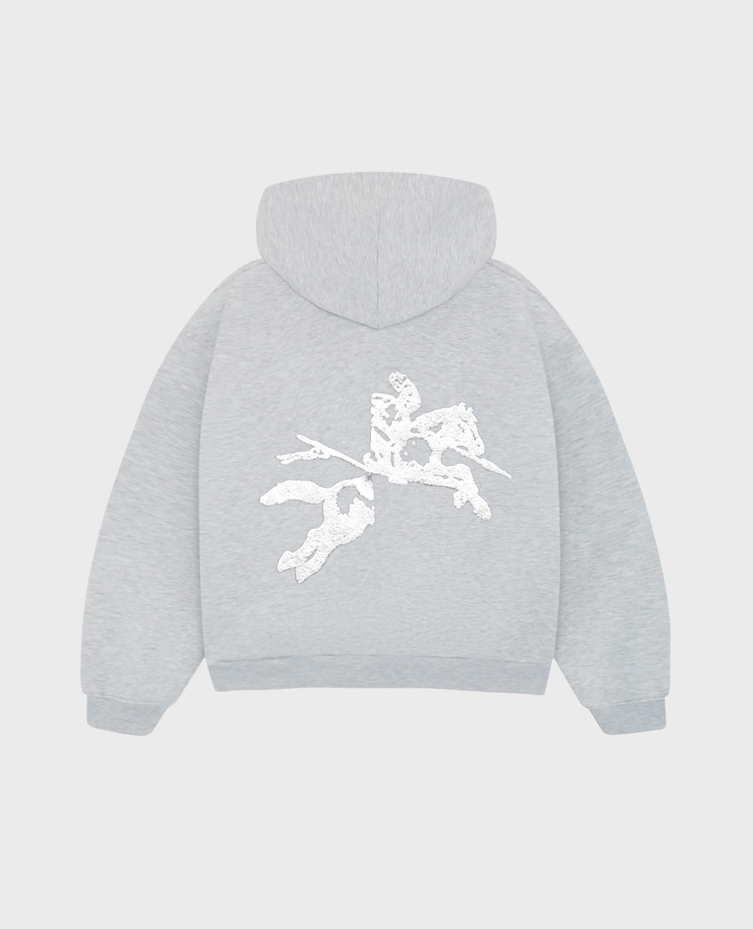 GREY ZIP HOODIE