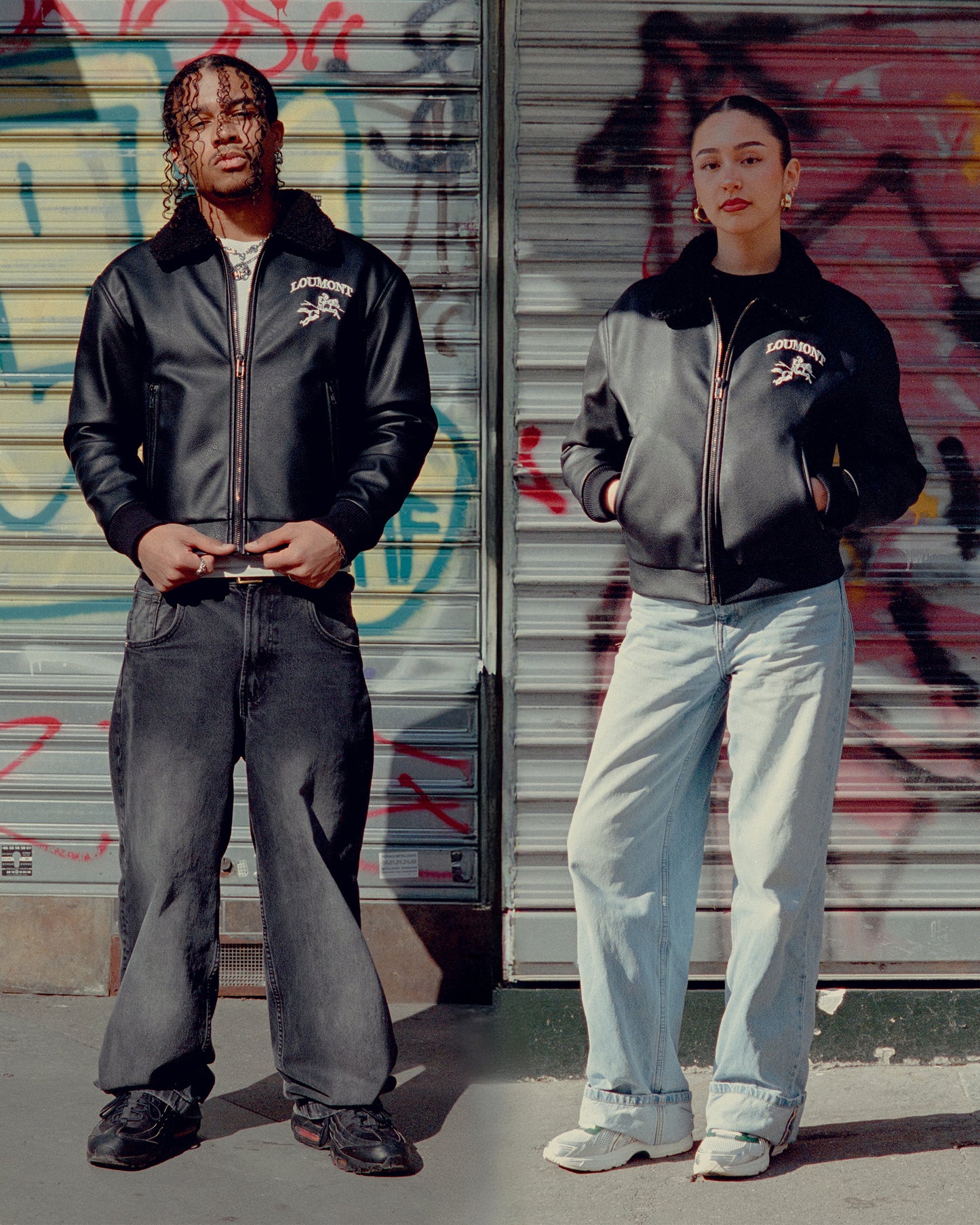 EMBOSSED LEATHER JACKET