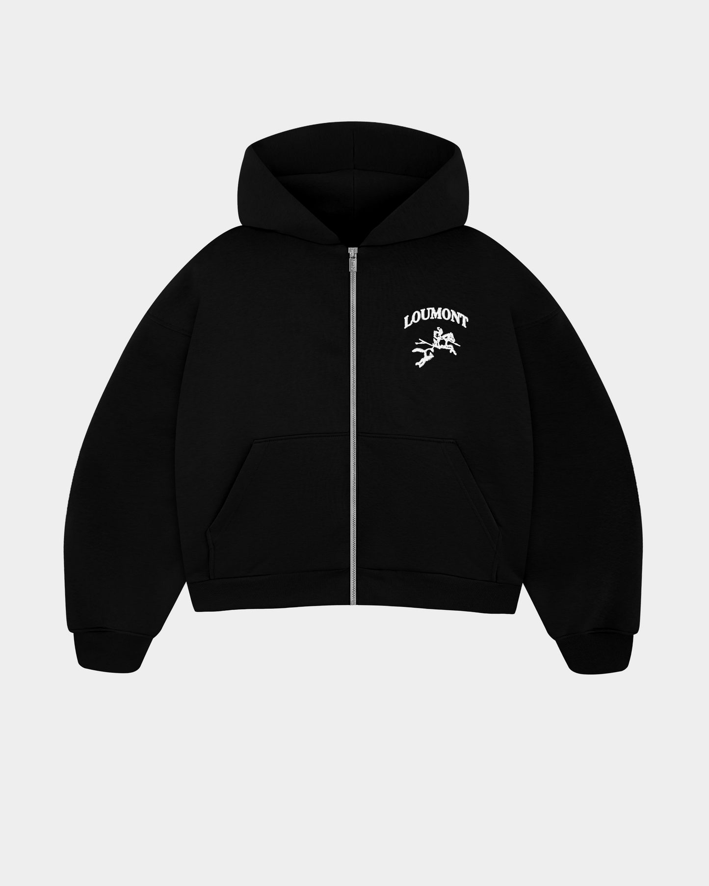 BLACK ZIP-HOODIE
