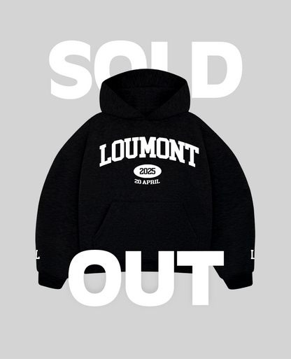 BLACK UNIVERSITY HOODIE