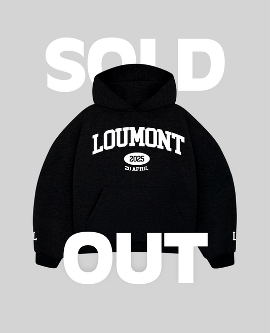 BLACK UNIVERSITY HOODIE