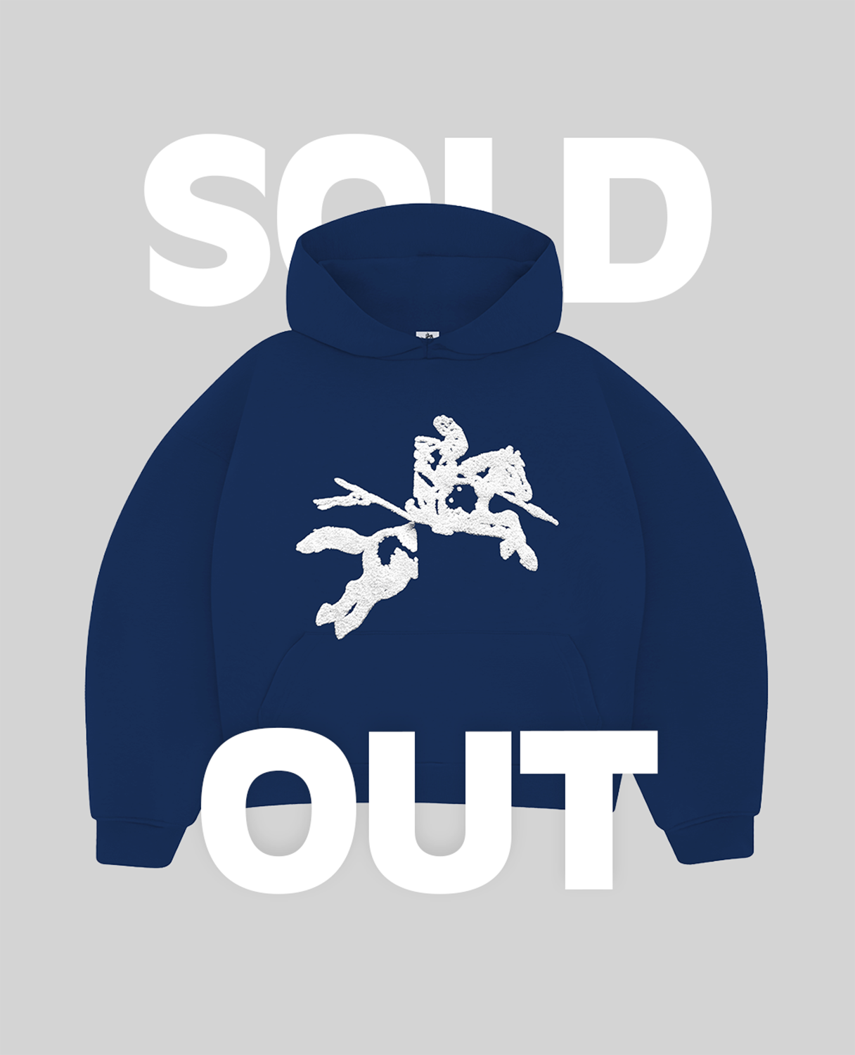 BLUE HORSE HOODIE