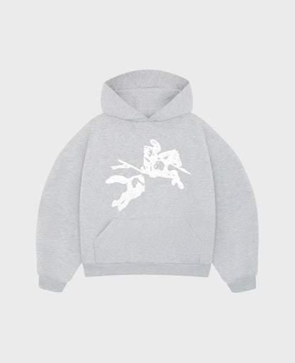 GREY HORSE HOODIE