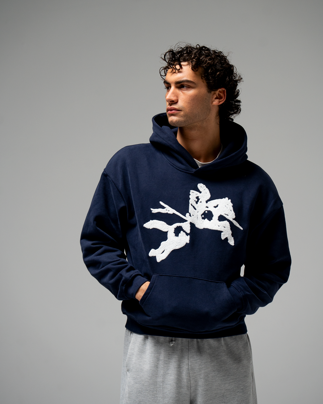 BLUE HORSE HOODIE