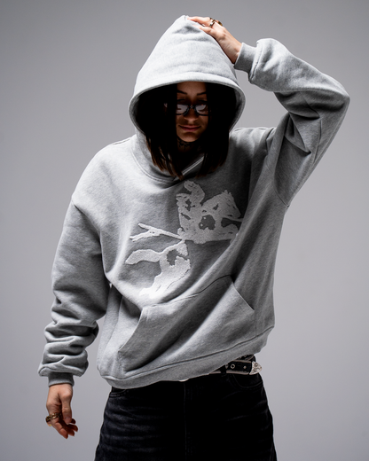 GREY HORSE HOODIE