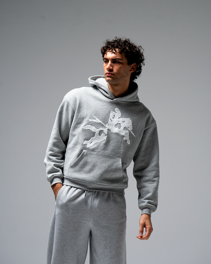 GREY HORSE HOODIE