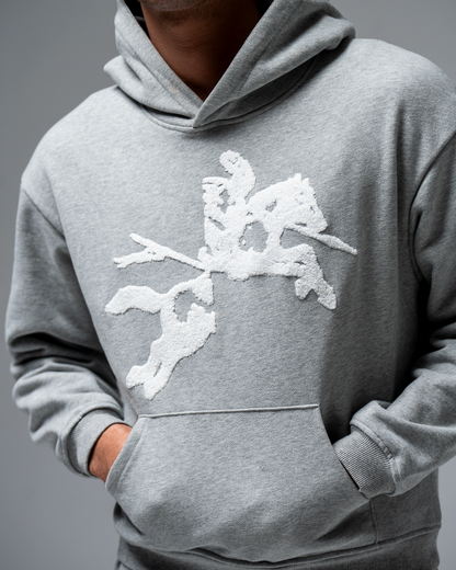 GREY HORSE HOODIE