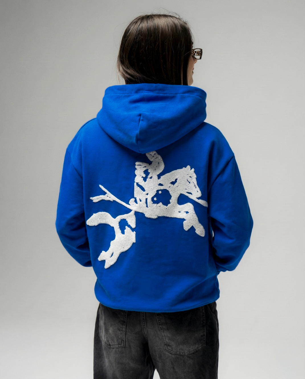 BLUE ZIP-HOODIE