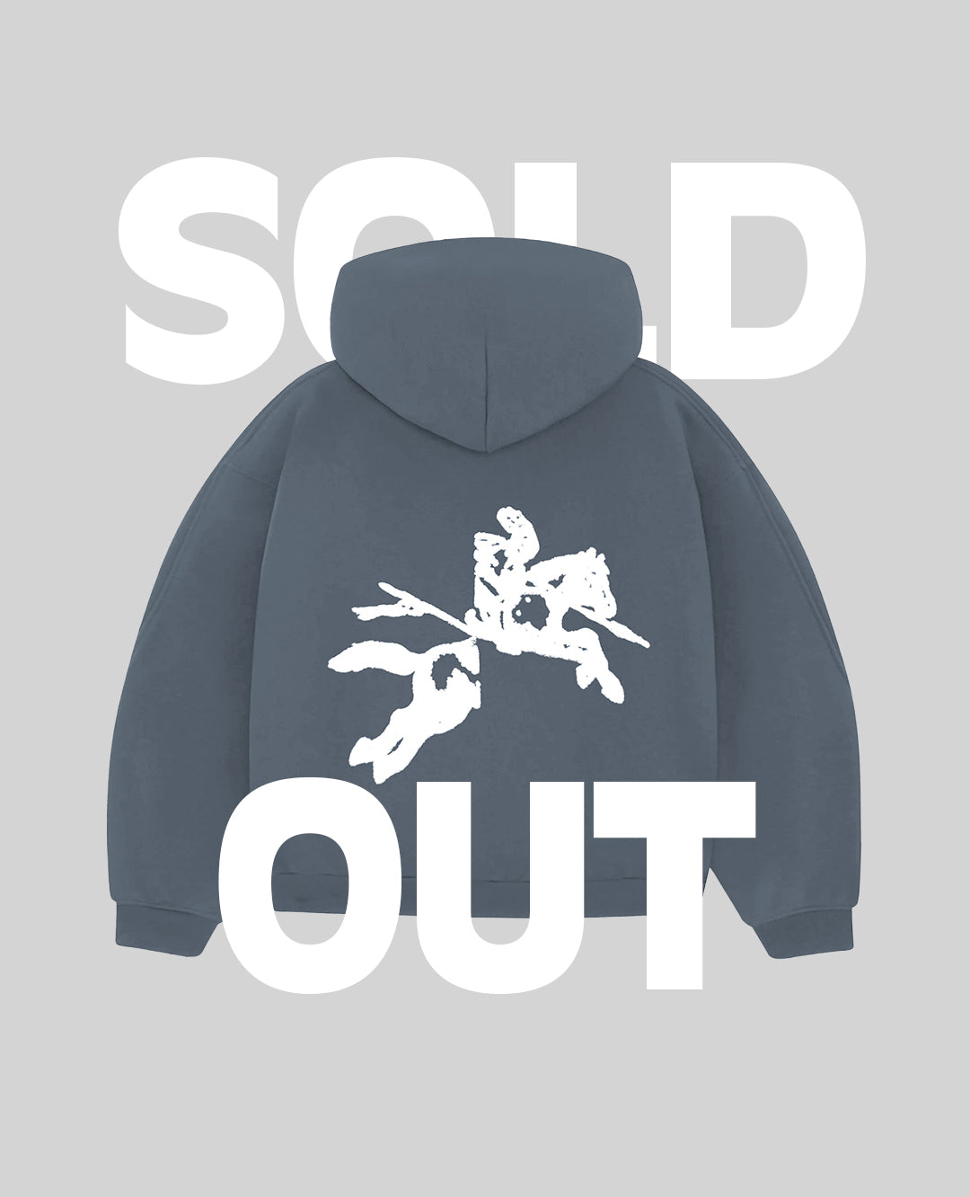 GREY ZIP HOODIE